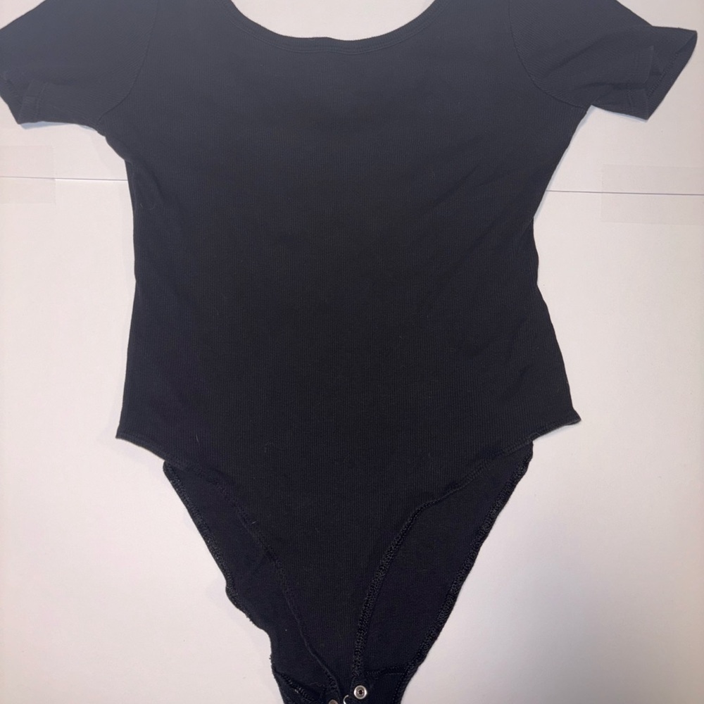 Divided Black Women's Scoop Neck Bodysuit